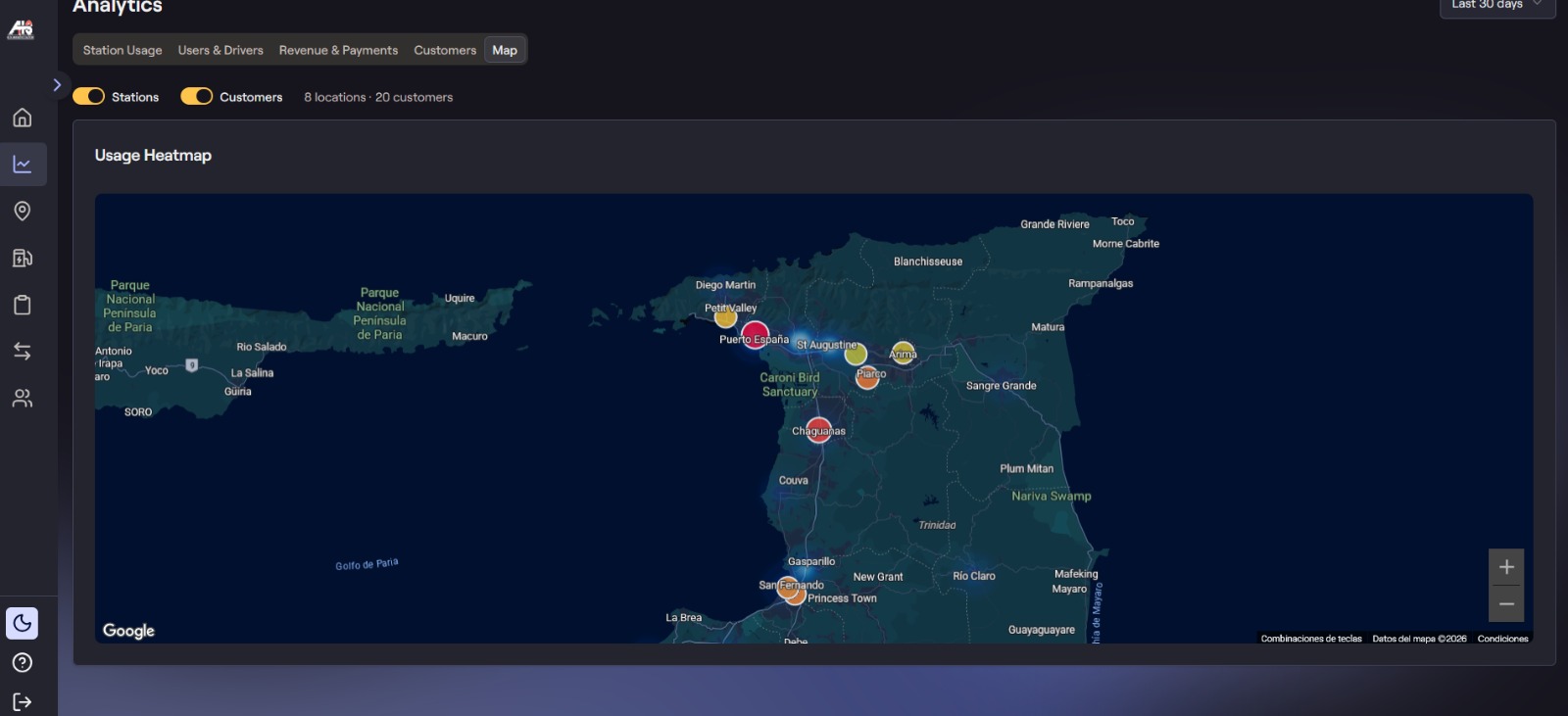 CMPS Coverage Map